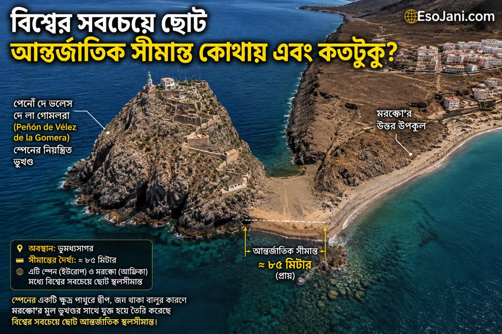 বিশ্বের সবচেয়ে ছোট আন্তর্জাতিক সীমান্ত কোথায়? মাত্র ৮৫ মিটারের বিস্ময়কর সীমান্ত
