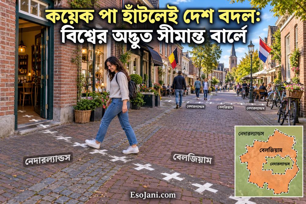 কয়েক পা হাঁটলেই দেশ বদল: বিশ্বের অদ্ভুত সীমান্ত বার্লে
