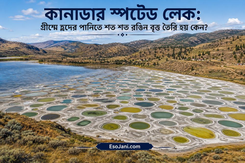 কানাডার স্পটেড লেক: গ্রীষ্মে হ্রদের পানিতে শত শত রঙিন বৃত্ত তৈরি হয় কেন?