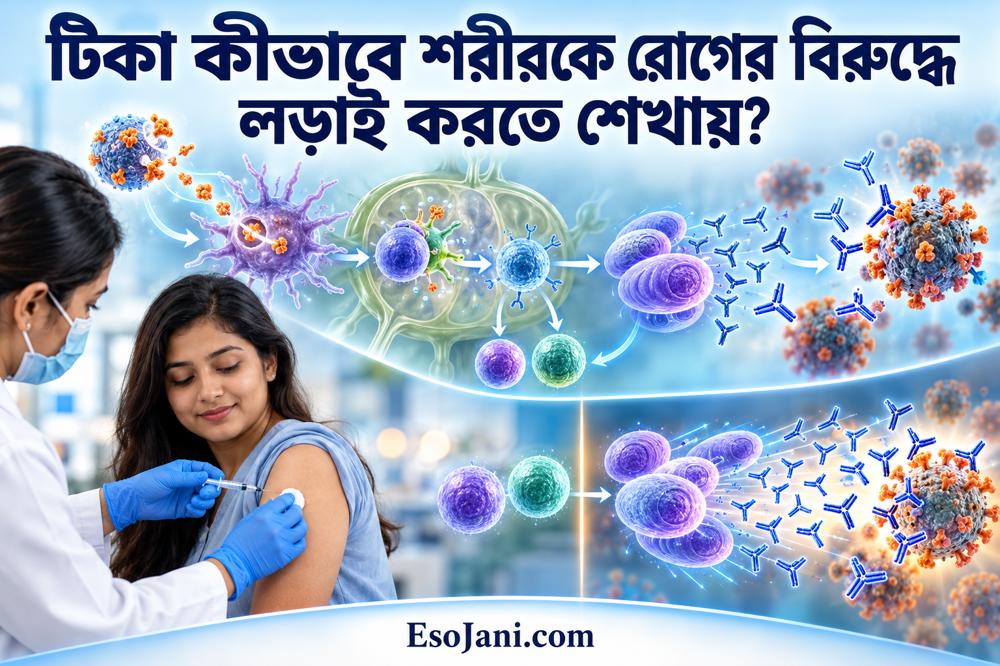 টিকা কীভাবে শরীরকে রোগের বিরুদ্ধে লড়াই করতে শেখায়?