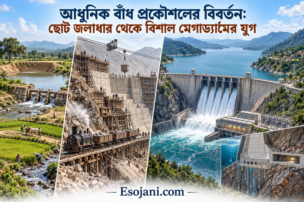 আধুনিক বাঁধ প্রকৌশলের বিবর্তন: ছোট জলাধার থেকে মেগাড্যামের যুগ