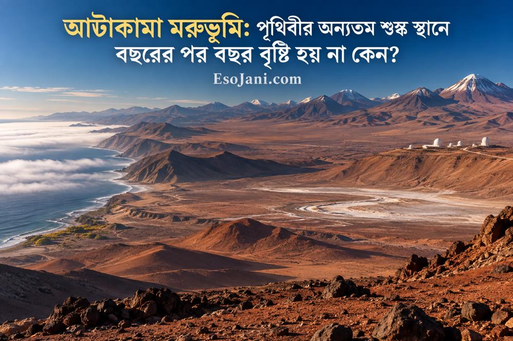 আটাকামা মরুভূমি: পৃথিবীর অন্যতম শুষ্ক স্থানে বছরের পর বছর বৃষ্টি হয় না কেন?