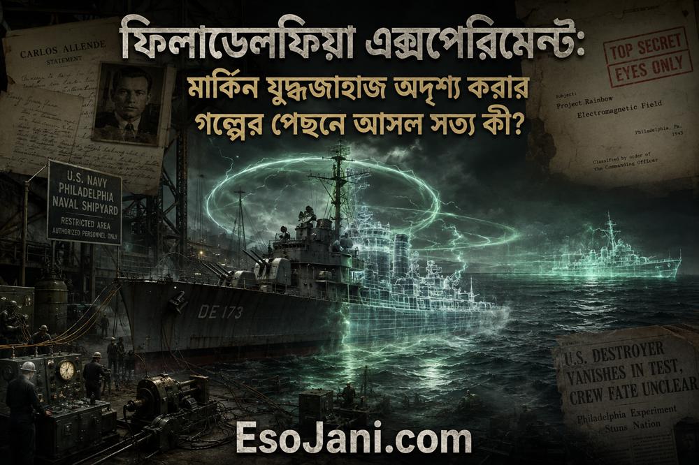 ফিলাডেলফিয়া এক্সপেরিমেন্ট: মার্কিন যুদ্ধজাহাজ অদৃশ্য করার গল্পের পেছনে আসল সত্য কী?