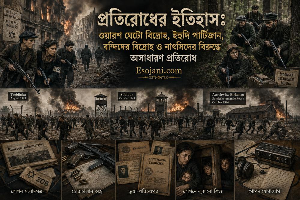 প্রতিরোধের ইতিহাস: ওয়ারশ ঘেটো বিদ্রোহ, ইহুদি পার্টিজান ও নাৎসি শিবিরে বন্দিদের অসাধারণ লড়াই