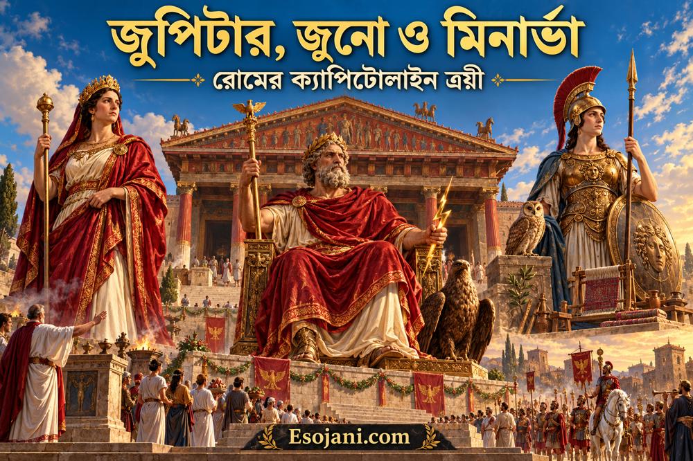 জুপিটার, জুনো ও মিনার্ভা: রোমের ক্যাপিটোলাইন ত্রয়ীর পরিচয়