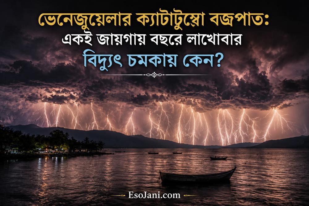 ভেনেজুয়েলার ক্যাটাটুম্বো বজ্রপাত: একই জায়গায় বছরে লাখোবার বিদ্যুৎ চমকায় কেন?