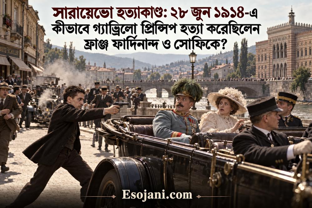 সারায়েভো হত্যাকাণ্ড: যেভাবে প্রিন্সিপ হত্যা করেন ফ্রাঞ্জ ফার্দিনান্দ ও সোফিকে