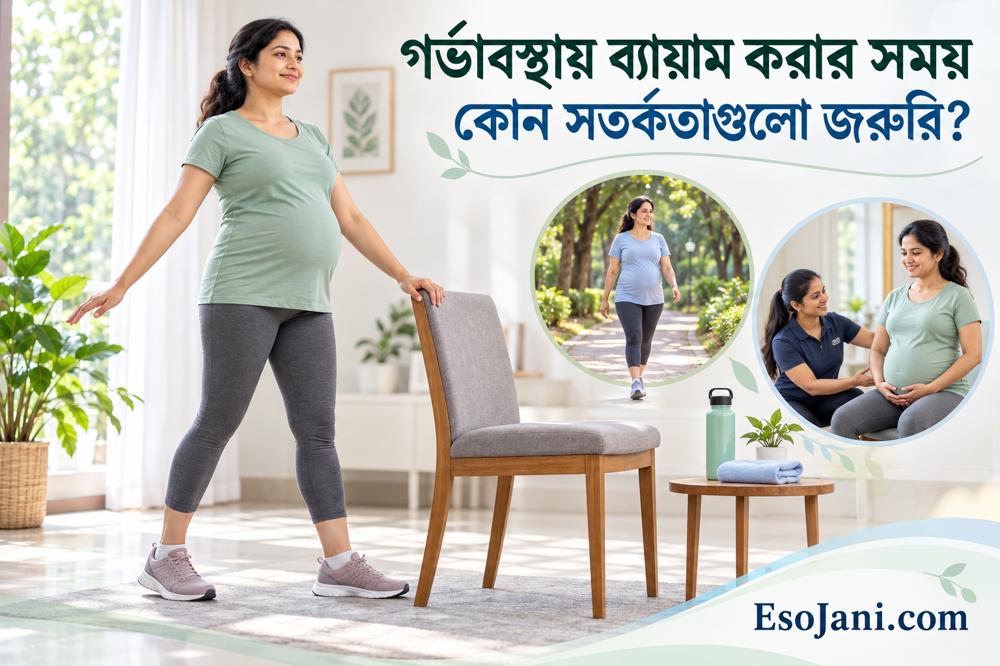 গর্ভাবস্থায় ব্যায়াম: নিরাপদ নিয়ম, জরুরি সতর্কতা ও বিপদের লক্ষণ