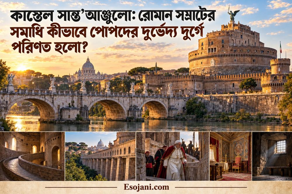 কাস্তেল সান্ত’আঞ্জেলো: রোমান সম্রাটের সমাধি কীভাবে পোপদের দুর্ভেদ্য দুর্গে পরিণত হলো?