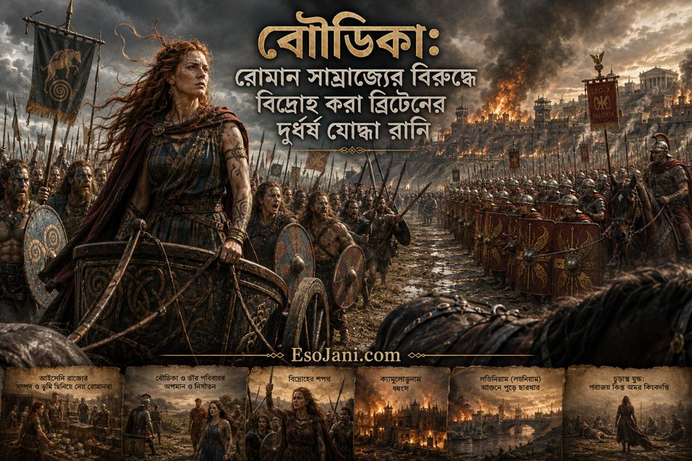 বৌডিকা: রোমান সাম্রাজ্যের বিরুদ্ধে ব্রিটেনের দুর্ধর্ষ যোদ্ধা রানির ঐতিহাসিক বিদ্রোহ