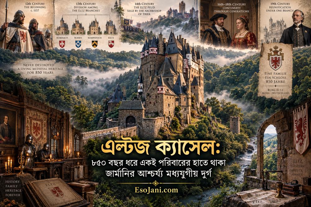 এল্টজ ক্যাসেল: ৮৫০ বছর ধরে একই পরিবারের হাতে থাকা জার্মানির আশ্চর্য মধ্যযুগীয় দুর্গ