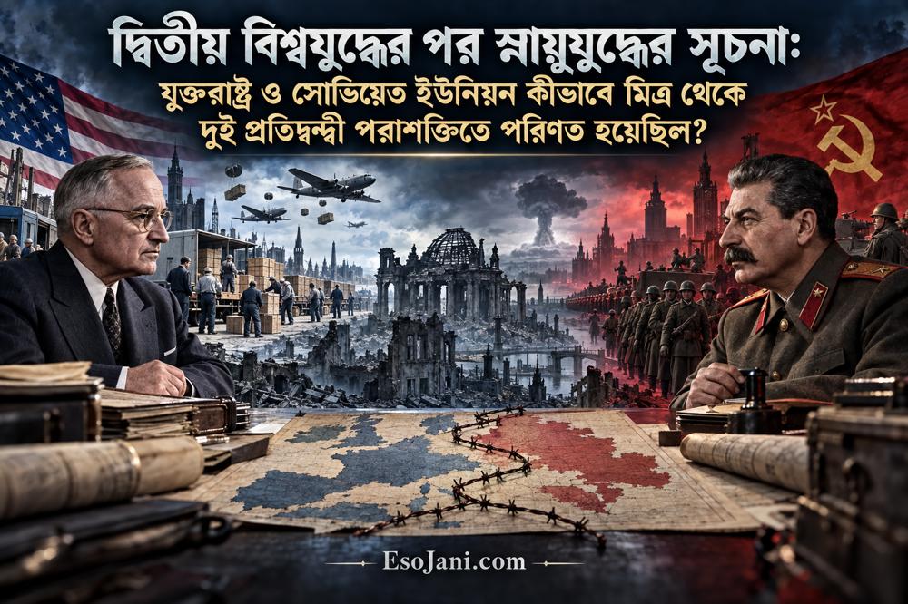 দ্বিতীয় বিশ্বযুদ্ধের পর স্নায়ুযুদ্ধের সূচনা: যুক্তরাষ্ট্র ও সোভিয়েত ইউনিয়ন যেভাবে শত্রু পরাশক্তিতে পরিণত হয়