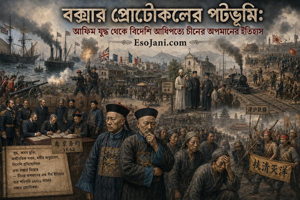 বক্সার প্রোটোকলের পটভূমি: আফিম যুদ্ধ থেকে বিদেশি আধিপত্যে চীনের অপমানের ইতিহাস