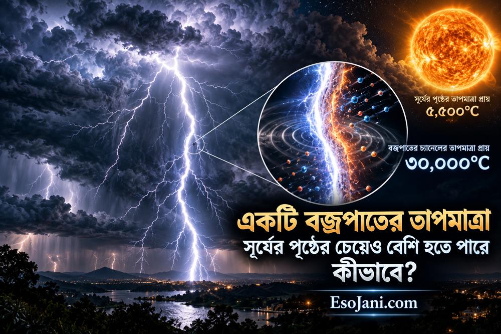 একটি বজ্রপাতের তাপমাত্রা সূর্যের পৃষ্ঠের চেয়েও বেশি হতে পারে কীভাবে? বজ্রবিদ্যুতের ভেতরের বিস্ময়কর বিজ্ঞান