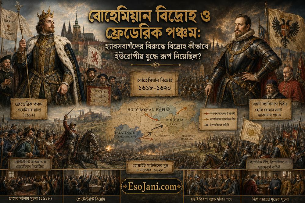 বোহেমিয়ান বিদ্রোহ ও ফ্রেডেরিক পঞ্চম: হ্যাবসবার্গবিরোধী সংঘাত যেভাবে ইউরোপীয় যুদ্ধে রূপ নেয়