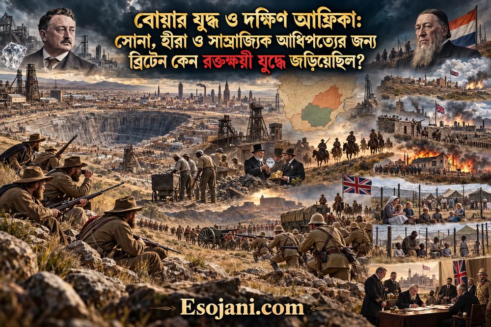 বোয়ার যুদ্ধ ও দক্ষিণ আফ্রিকা: সোনা, হীরা ও ব্রিটিশ সাম্রাজ্যিক আধিপত্যের রক্তক্ষয়ী ইতিহাস