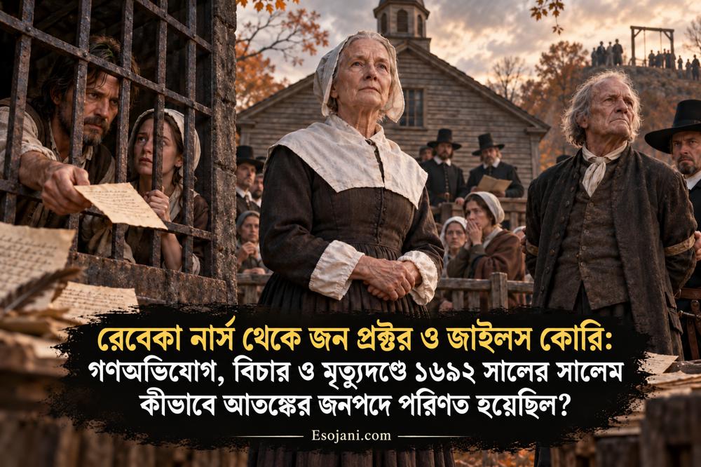 রেবেকা নার্স, জন প্রক্টর ও জাইলস কোরি: সালেমে গণঅভিযোগ ও মৃত্যুদণ্ডের ইতিহাস