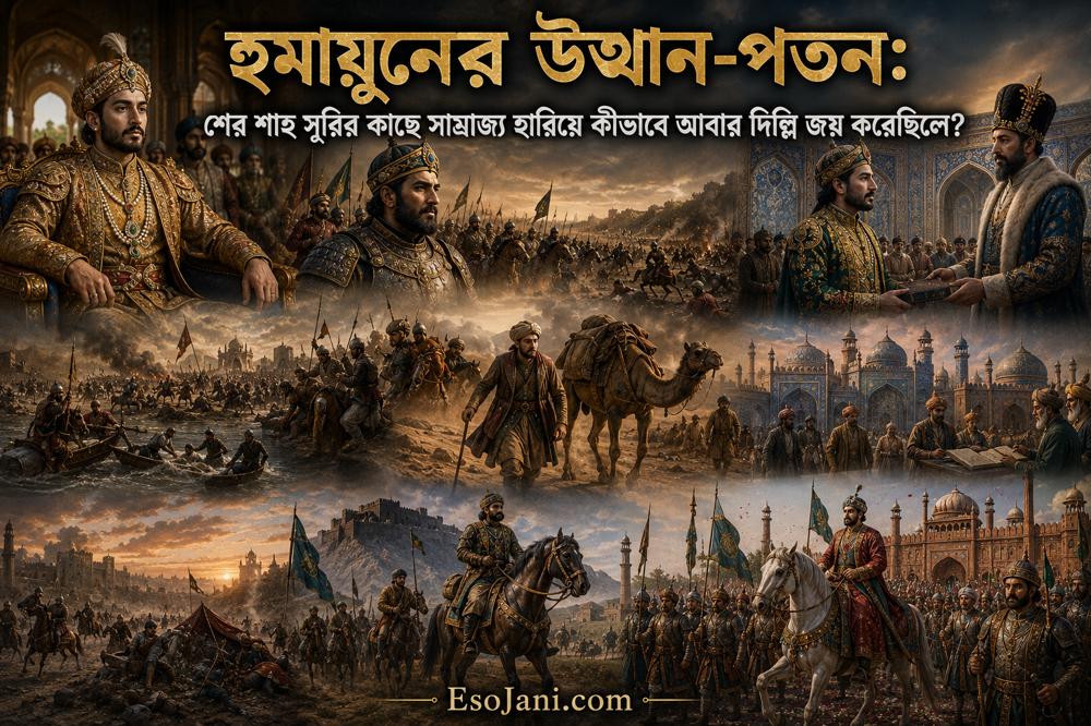 হুমায়ুনের উত্থান-পতন: শের শাহ সূরির কাছে সাম্রাজ্য হারিয়ে যেভাবে আবার দিল্লি জয় করেন