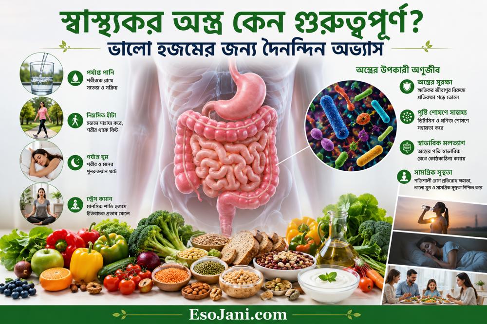 স্বাস্থ্যকর অন্ত্র কেন গুরুত্বপূর্ণ? ভালো হজমের জন্য দৈনন্দিন অভ্যাস
