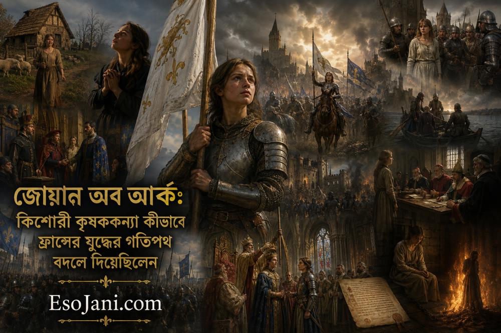 জোয়ান অব আর্ক: কিশোরী কৃষককন্যা কীভাবে ফ্রান্সের যুদ্ধের গতিপথ বদলে দিয়েছিলেন?
