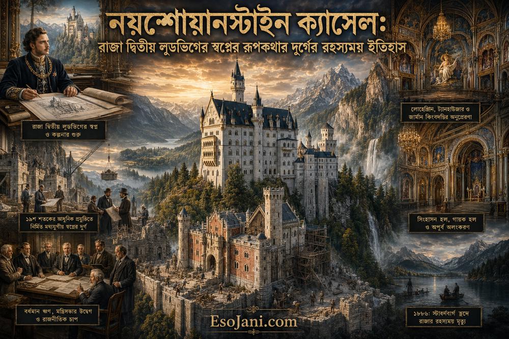 নয়শোয়ানস্টাইন ক্যাসেল: রাজা দ্বিতীয় লুডভিগের স্বপ্নের রূপকথার দুর্গের রহস্যময় ইতিহাস