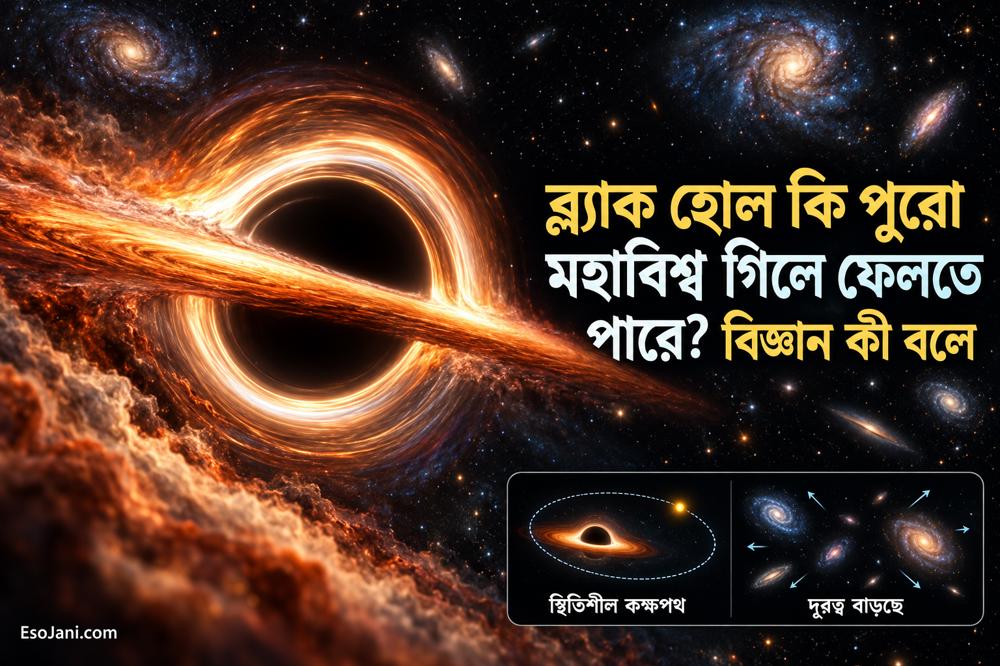 ব্ল্যাক হোল কি পুরো মহাবিশ্ব গিলে ফেলতে পারে? বিজ্ঞান কী বলে