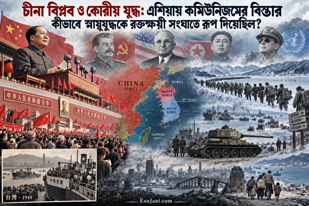 চীনা বিপ্লব ও কোরীয় যুদ্ধ: এশিয়ায় স্নায়ুযুদ্ধের রক্তক্ষয়ী বিস্তার