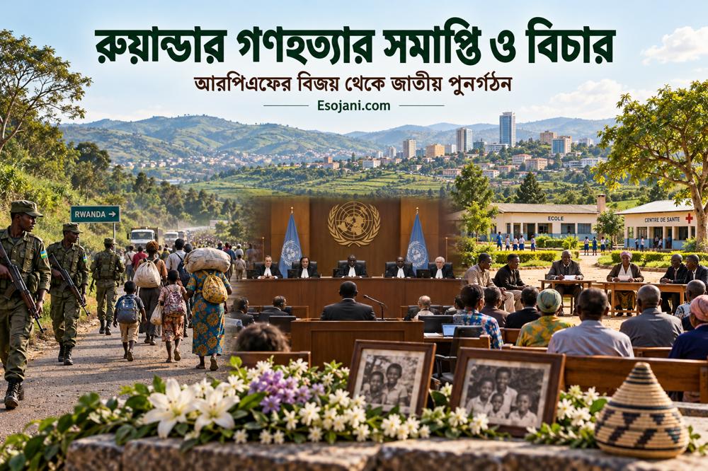 রুয়ান্ডার গণহত্যার সমাপ্তি ও বিচার: আরপিএফের বিজয় থেকে জাতীয় পুনর্গঠন