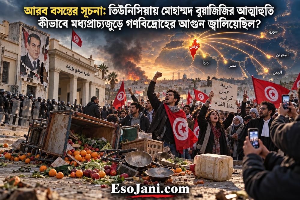 আরব বসন্তের সূচনা: বুয়াজিজির আত্মাহুতি থেকে তিউনিসিয়ার গণবিপ্লব