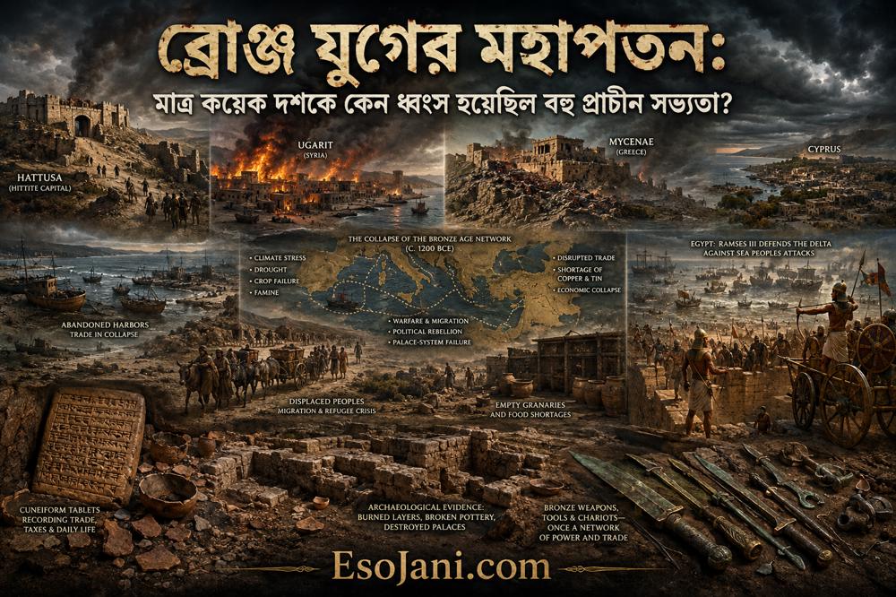 ব্রোঞ্জ যুগের মহাপতন: মাত্র কয়েক দশকে কেন ধ্বংস হয়েছিল বহু প্রাচীন সভ্যতা?