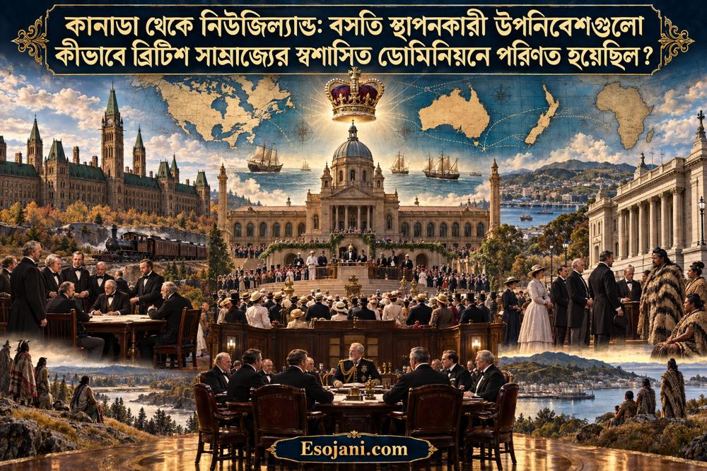 কানাডা থেকে নিউজিল্যান্ড: ব্রিটিশ বসতি উপনিবেশগুলোর স্বশাসিত ডোমিনিয়নে পরিণত হওয়ার ইতিহাস