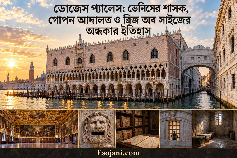 ডোজেস প্যালেস: ভেনিসের শাসক, গোপন আদালত ও ব্রিজ অব সাইজের অন্ধকার ইতিহাস