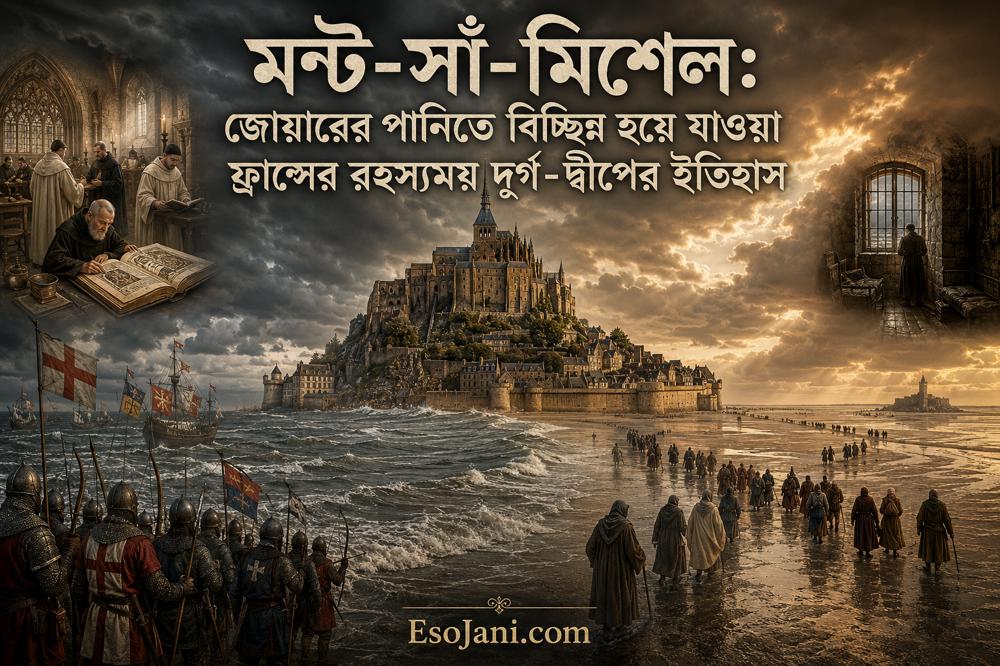 মন্ট-সাঁ-মিশেল: জোয়ারের পানিতে বিচ্ছিন্ন হয়ে যাওয়া ফ্রান্সের রহস্যময় দুর্গ-দ্বীপের ইতিহাস