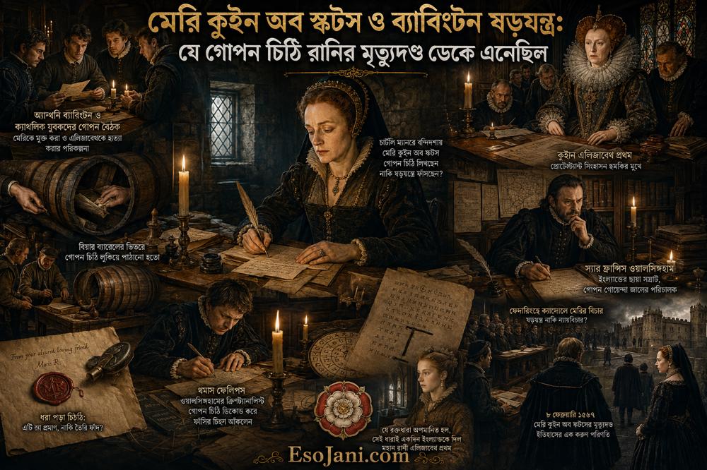মেরি কুইন অব স্কটস ও ব্যাবিংটন ষড়যন্ত্র: যে গোপন চিঠি রানির মৃত্যুদণ্ড ডেকে এনেছিল