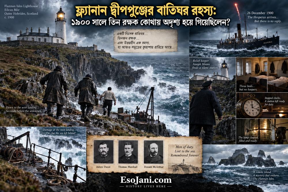 ফ্ল্যানান দ্বীপপুঞ্জের বাতিঘর রহস্য: ১৯০০ সালে তিন রক্ষক কোথায় অদৃশ্য হয়ে গিয়েছিলেন?
