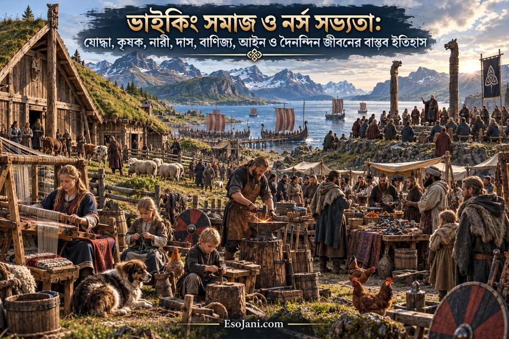 ভাইকিং সমাজ ও নর্স সভ্যতা: যোদ্ধা, কৃষক, নারী, দাস, বাণিজ্য, আইন ও দৈনন্দিন জীবনের বাস্তব ইতিহাস