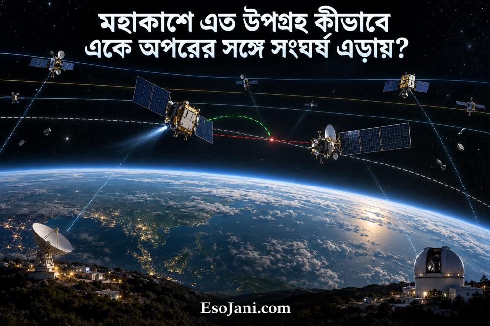 মহাকাশে এত উপগ্রহ কীভাবে একে অপরের সঙ্গে সংঘর্ষ এড়ায়?