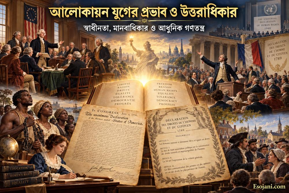 আলোকায়ন যুগের উত্তরাধিকার: আমেরিকার স্বাধীনতা, ফরাসি বিপ্লব ও আধুনিক গণতন্ত্র