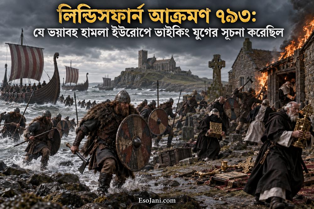 লিন্ডিসফার্ন আক্রমণ ৭৯৩: যে ভয়াবহ হামলা ইউরোপে ভাইকিং যুগের সূচনা করেছিল