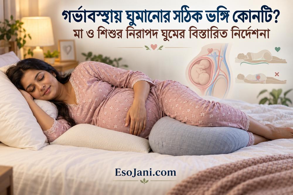 গর্ভাবস্থায় ঘুমানোর সঠিক ভঙ্গি কোনটি? মা ও শিশুর নিরাপদ ঘুমের বিস্তারিত নির্দেশনা