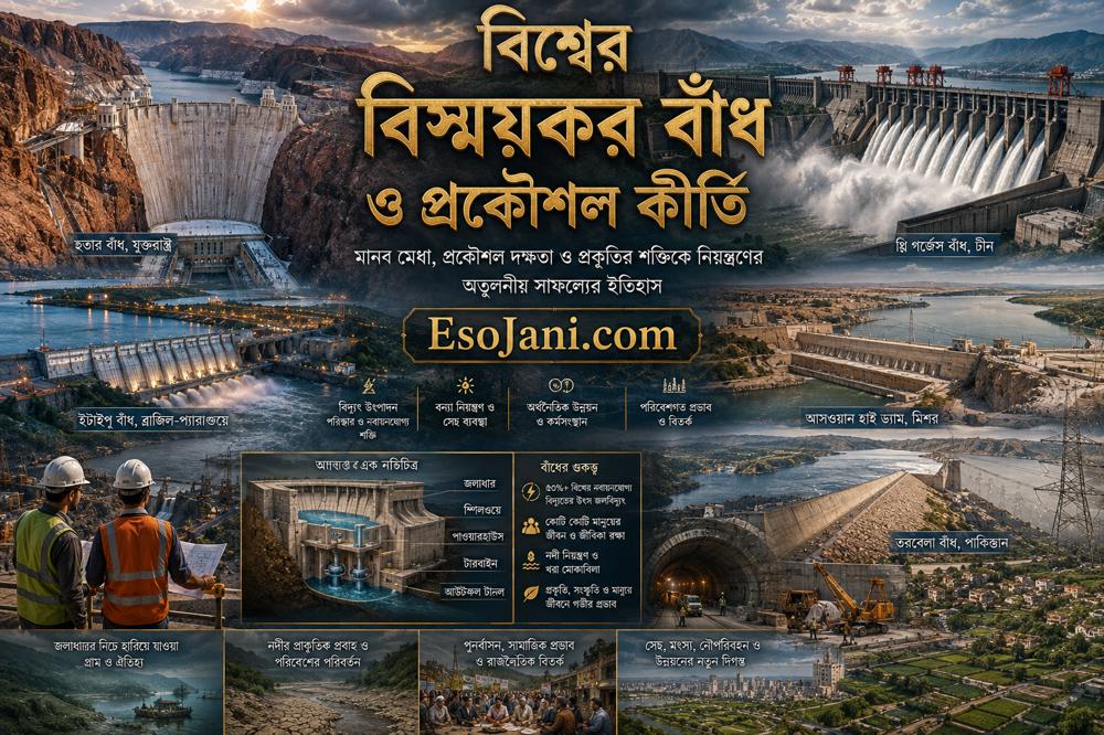 বিশ্বের বিস্ময়কর বাঁধ ও প্রকৌশল কীর্তি